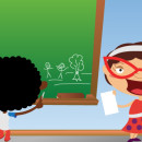 Illustration for brochure. Theme: child labor. Technique: digital painting