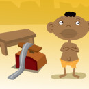 Illustration for brochure. Theme: child labor. Technique: digital painting