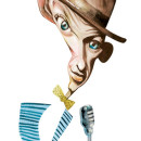 Frank Sinatra – Technique: watercolor