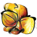 Joao Ubaldo Ribeiro – Technique: acrylic